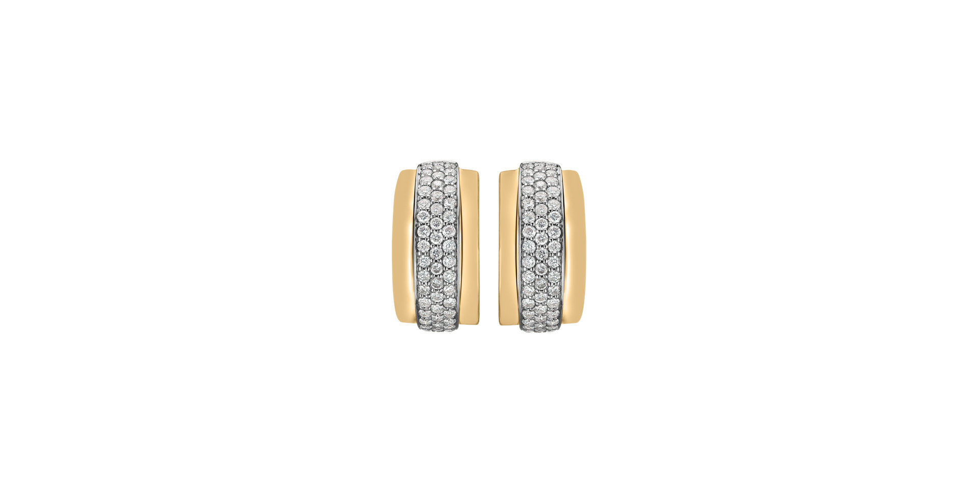 Náušnice s diamantmi Snowfire