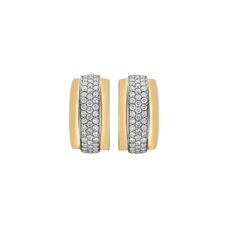 Náušnice s diamantmi Snowfire