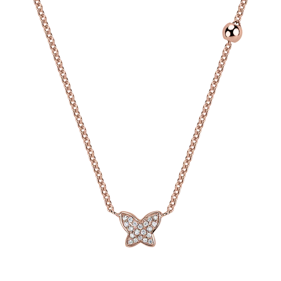 Náhrdelník s diamantmi Magic Butterfly