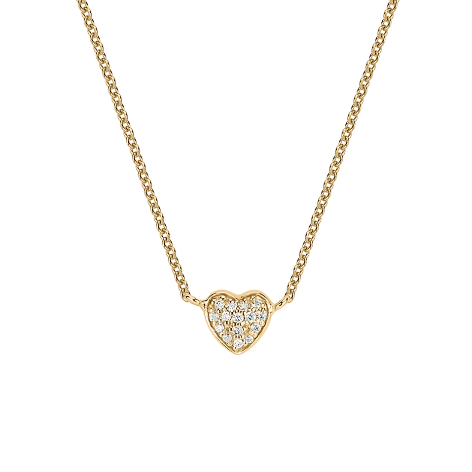 Náhrdelník s diamantmi Tender Heart