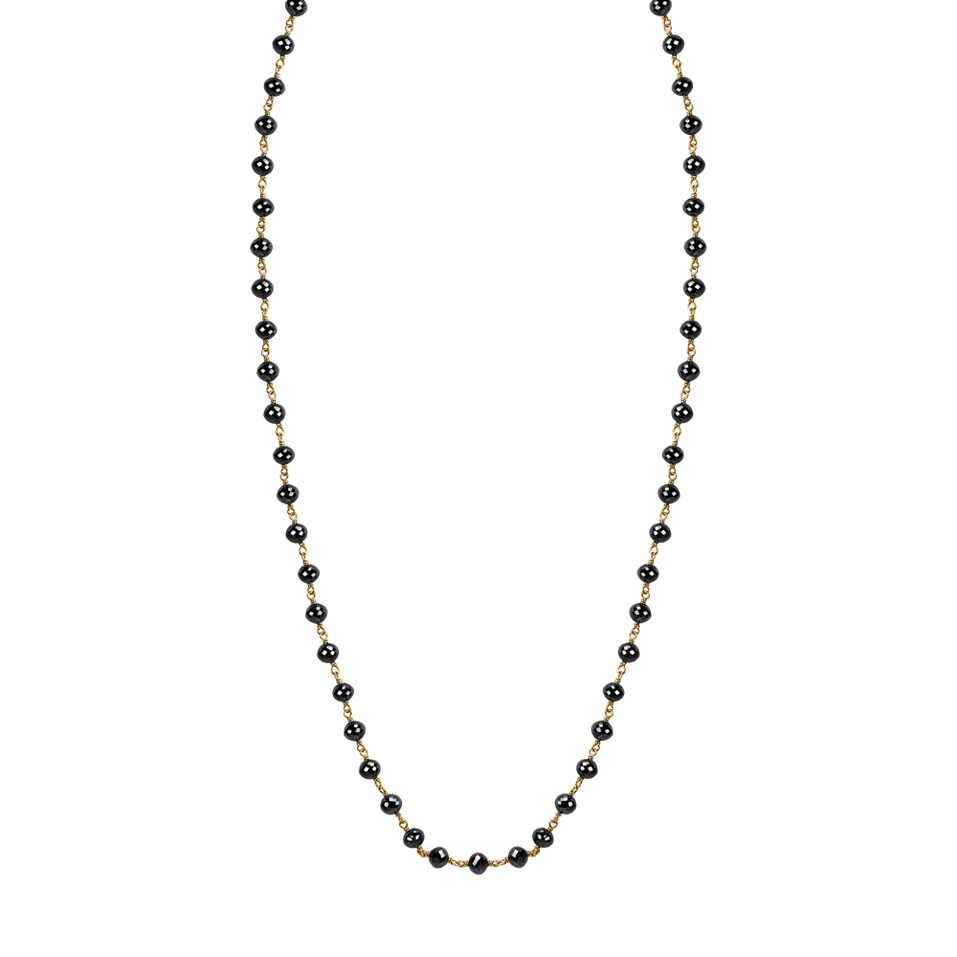 Náhrdelník s čiernymi diamantmi Dark Melody