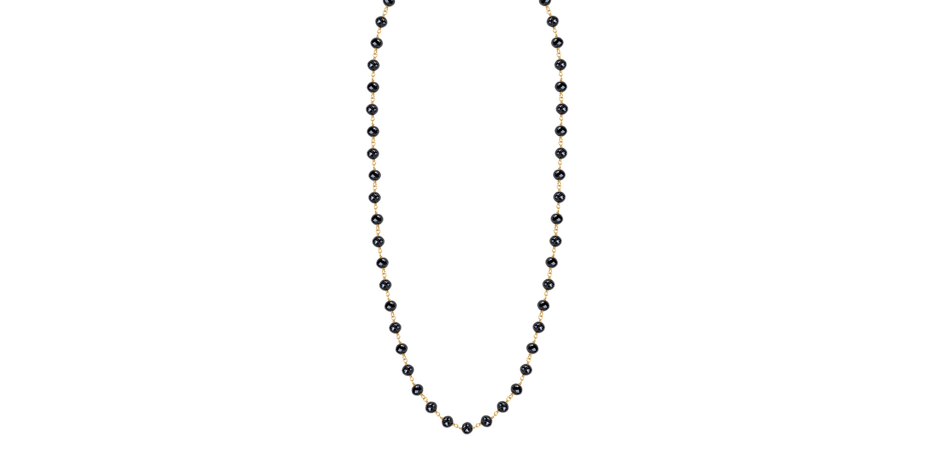 Náhrdelník s čiernymi diamantmi Dark Melody