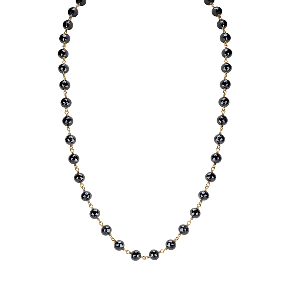 Náhrdelník s čiernymi diamantmi Dark Melody