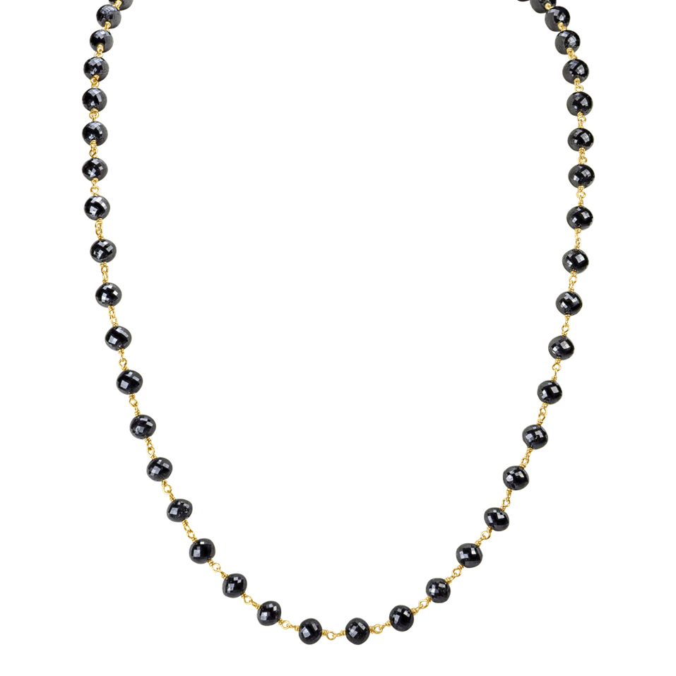 Náhrdelník s čiernymi diamantmi Dark Melody