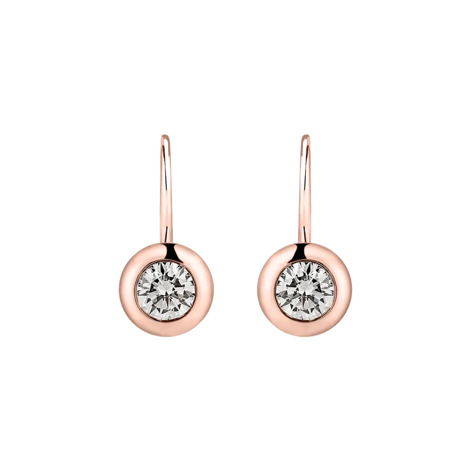 Náušnice s diamantom Sparkling Dots