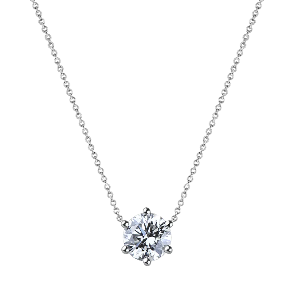 Náhrdelník s diamantom Essential Drop