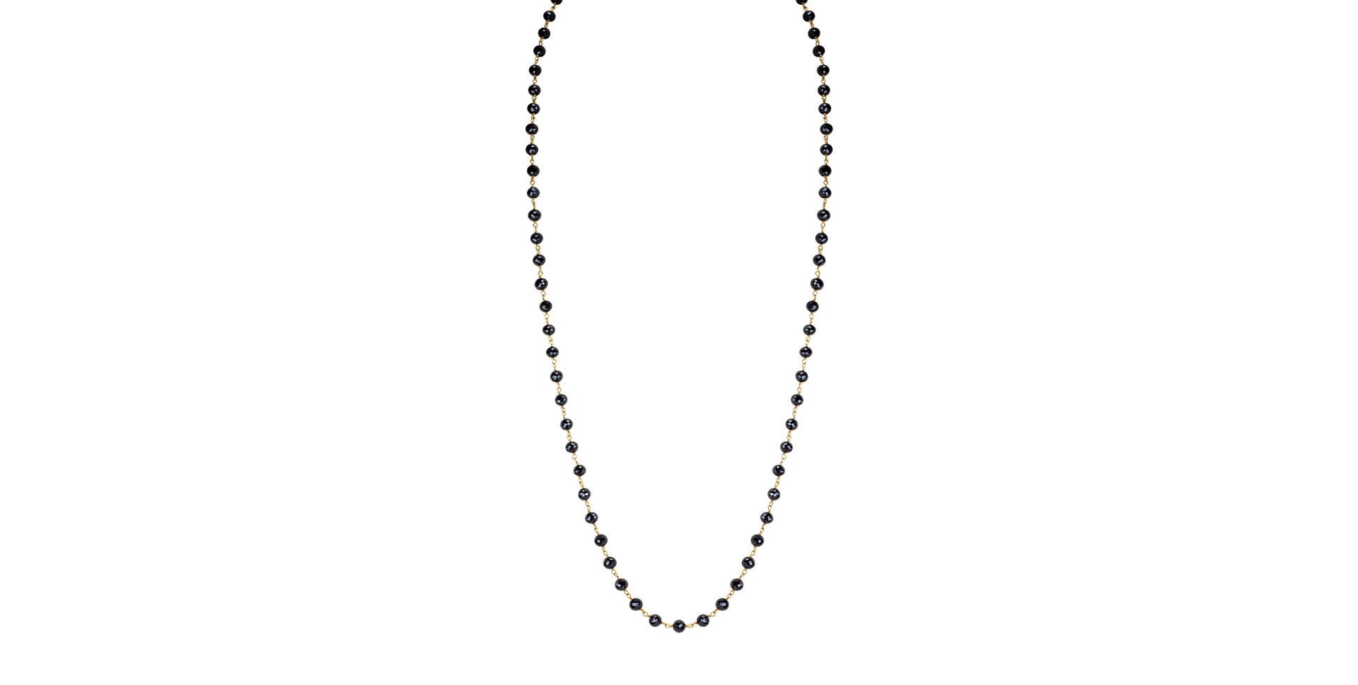 Náhrdelník s čiernymi diamantmi Dark Melody