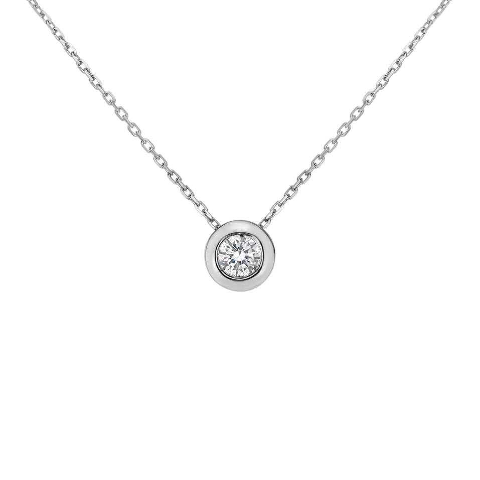 Náhrdelník s diamantom Shiny Moon