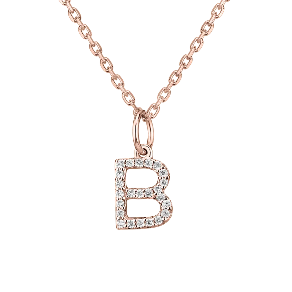 Prívesok s diamantmi Line Glitter  B