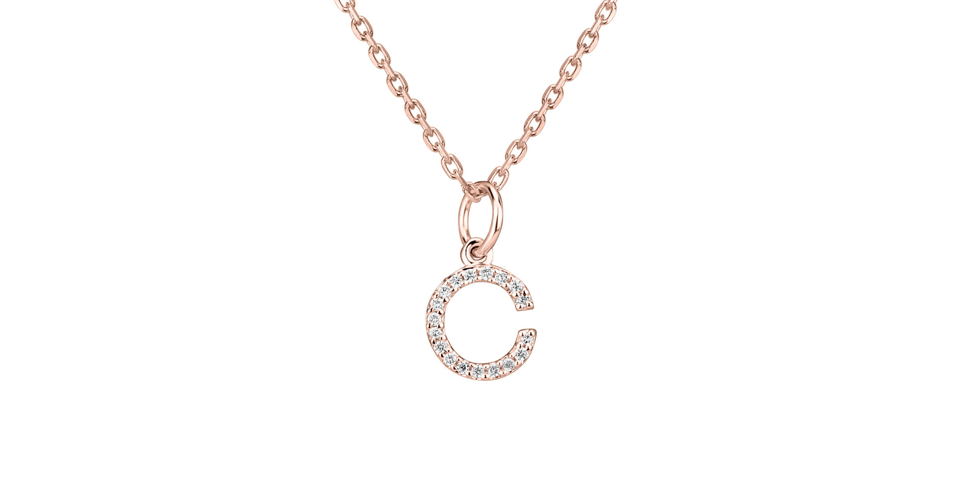 Prívesok s diamantmi Line Glitter  C