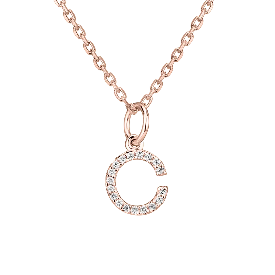 Prívesok s diamantmi Line Glitter  C