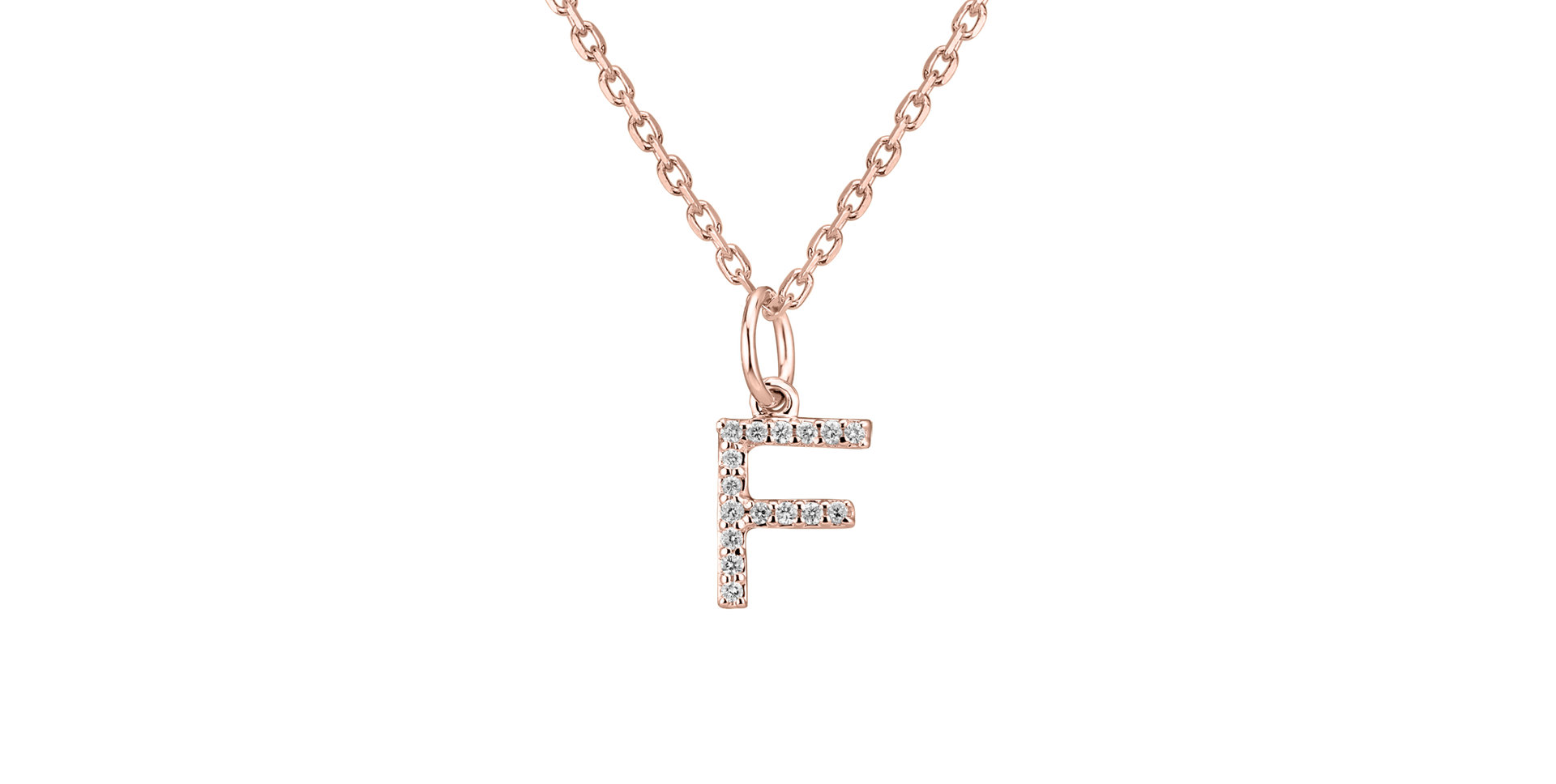 Prívesok s diamantmi Line Glitter  F