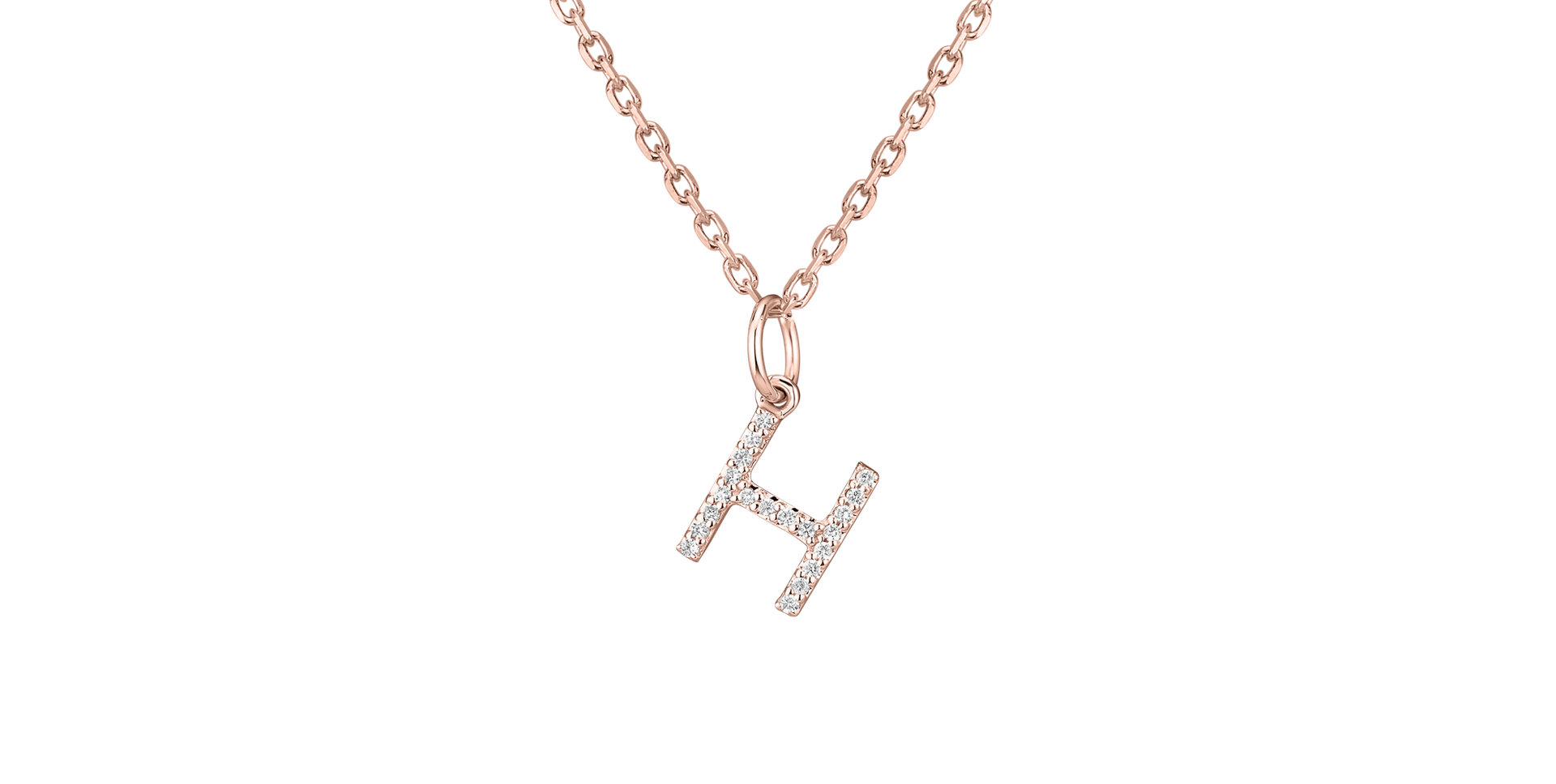 Prívesok s diamantmi Line Glitter  H