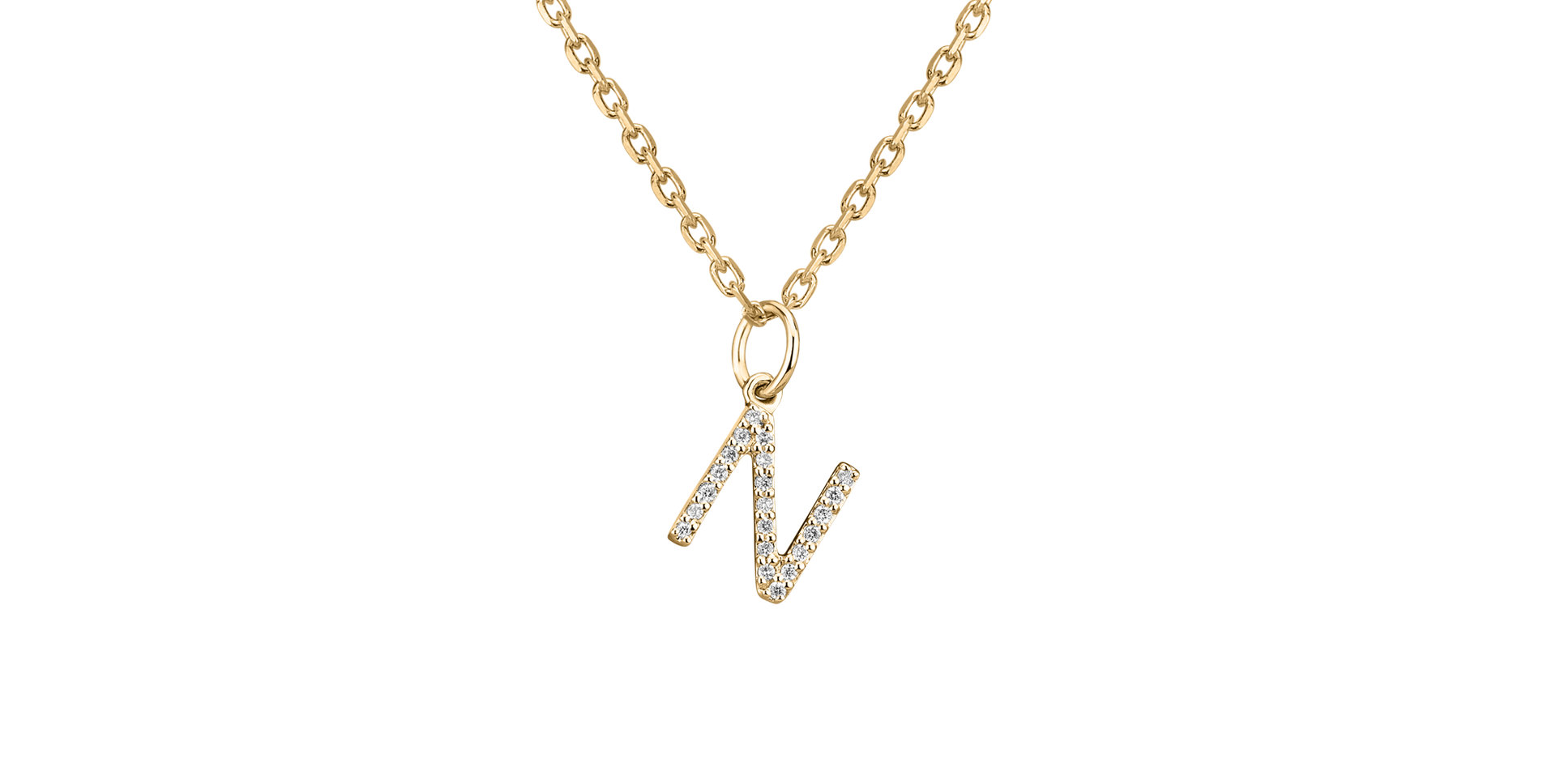 Prívesok s diamantmi Line Glitter  N