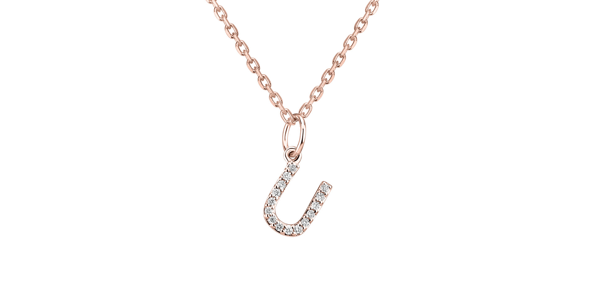 Prívesok s diamantmi Line Glitter  U