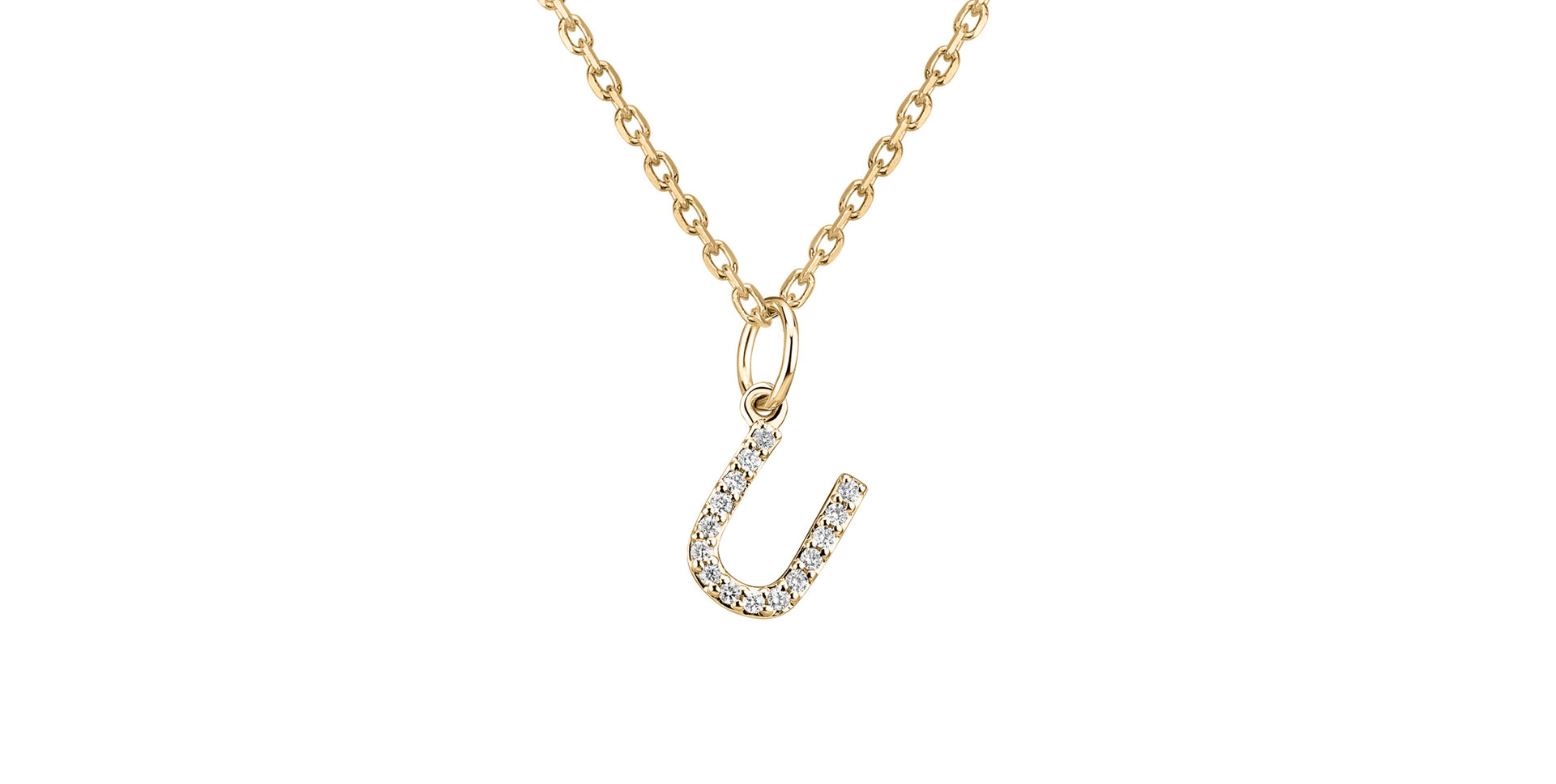 Prívesok s diamantmi Line Glitter  U