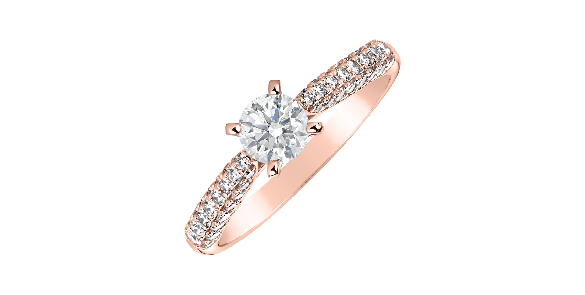 Prsteň s diamantmi Luxury Romance