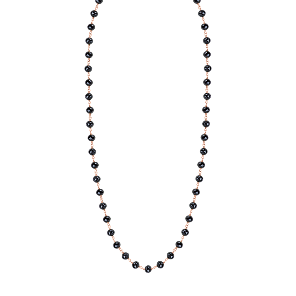 Náhrdelník s čiernymi diamantmi Dark Melody
