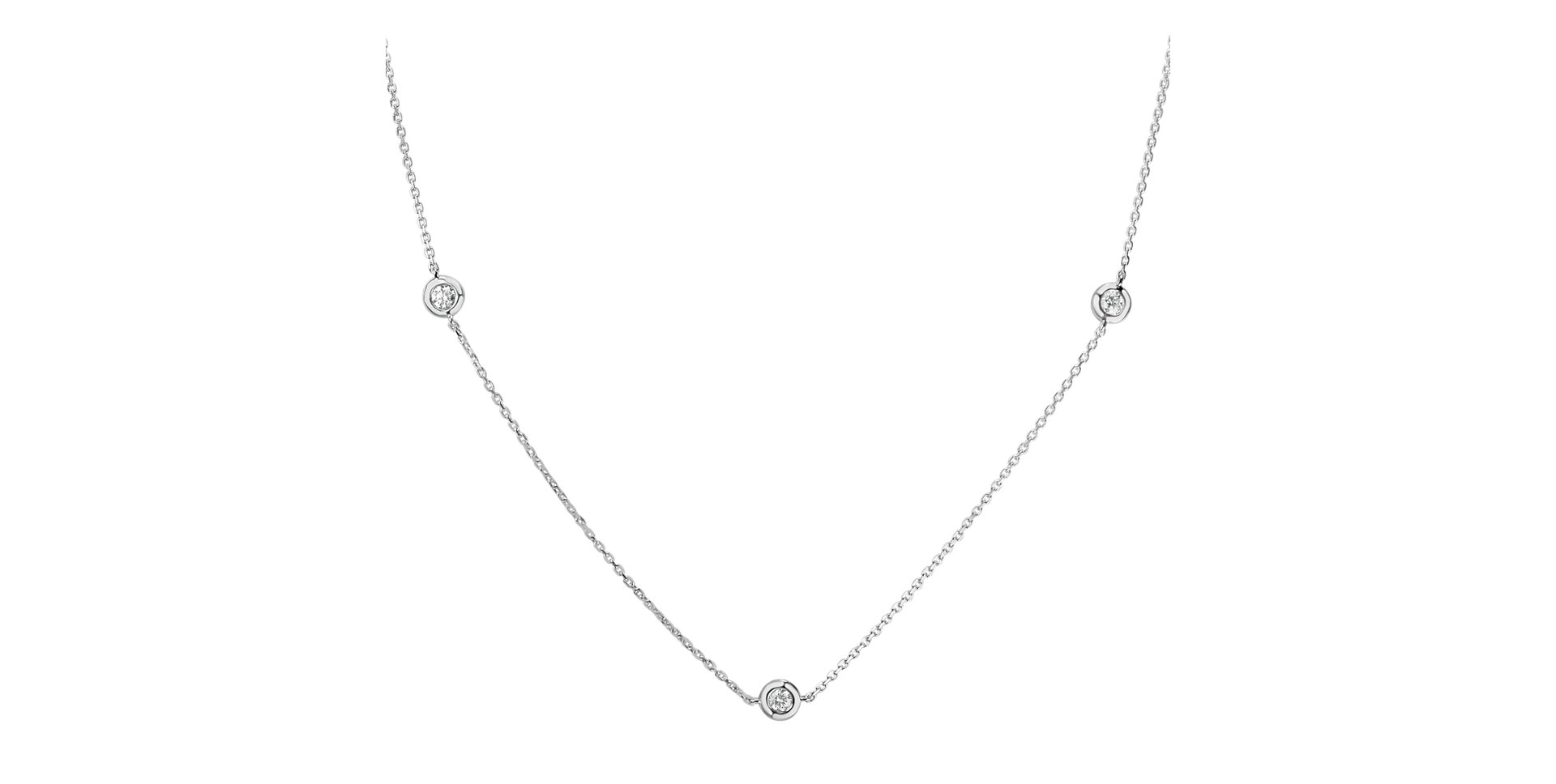 Náhrdelník s diamantmi Dots