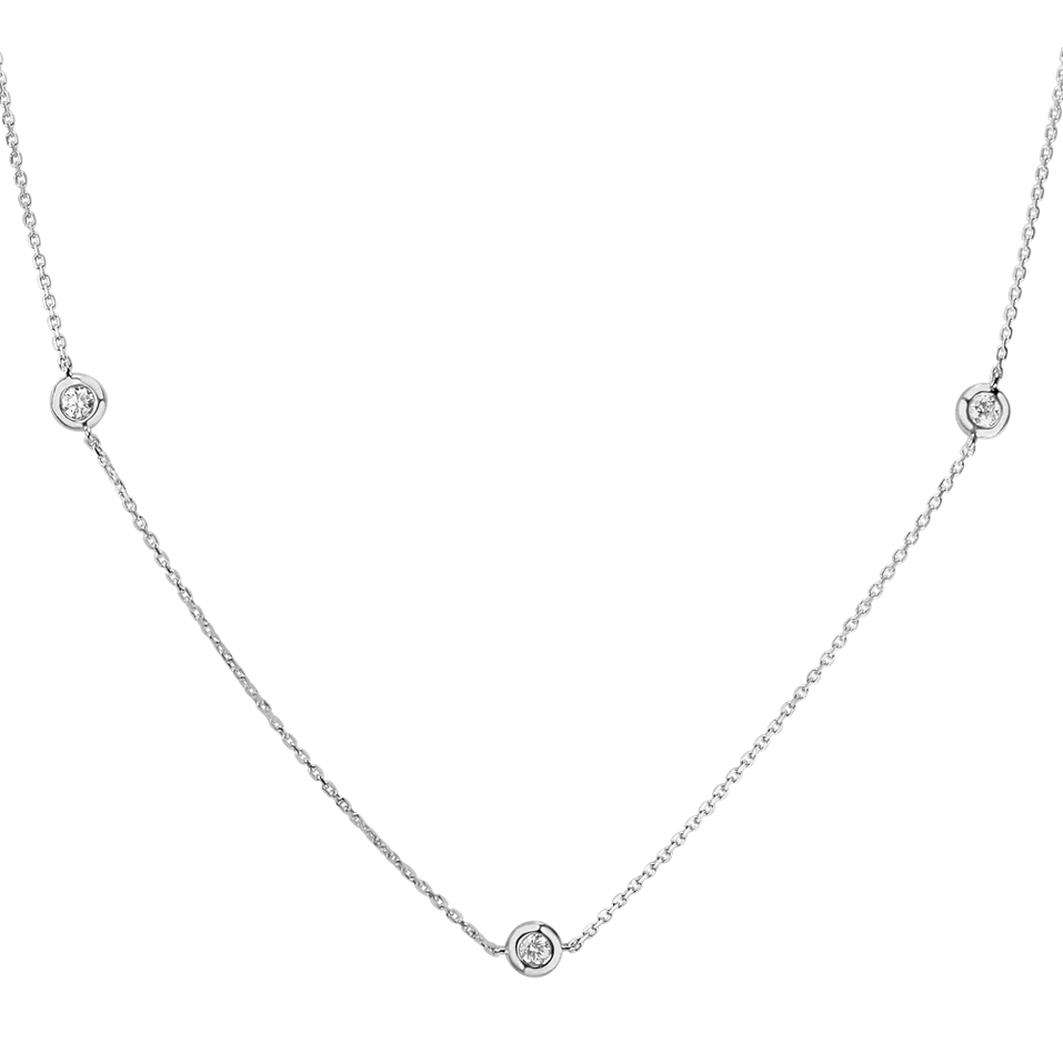 Náhrdelník s diamantmi Dots