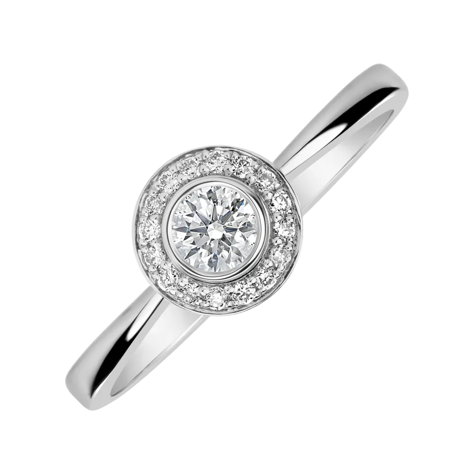 Prsteň s diamantmi Sun Highness