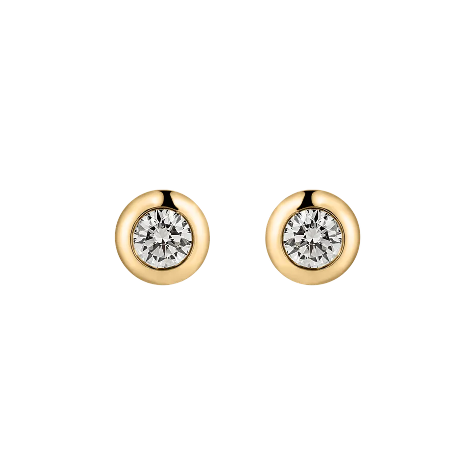 Náušnice s diamantom Sparkling Dots