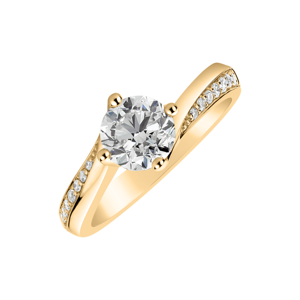 Prsteň s diamantmi Shiny Poetry