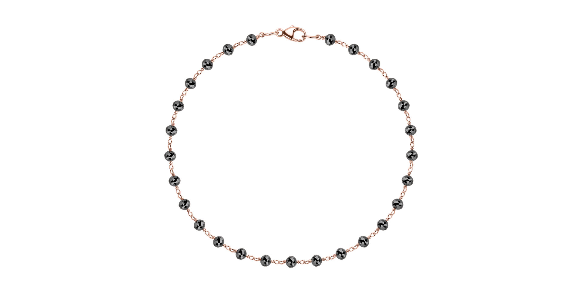 Náramok s čiernymi diamantmi Dark Melody