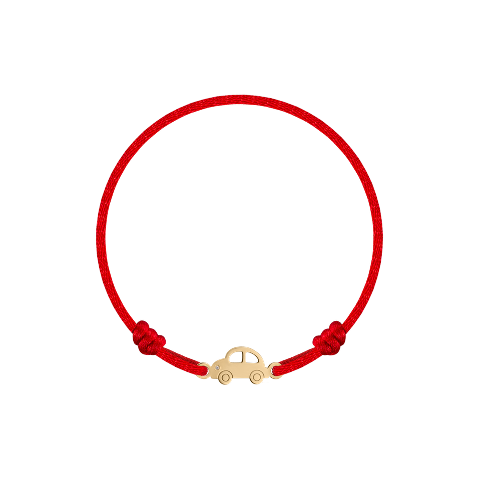 Detský diamantový náramok so šnúrkou Toy Car