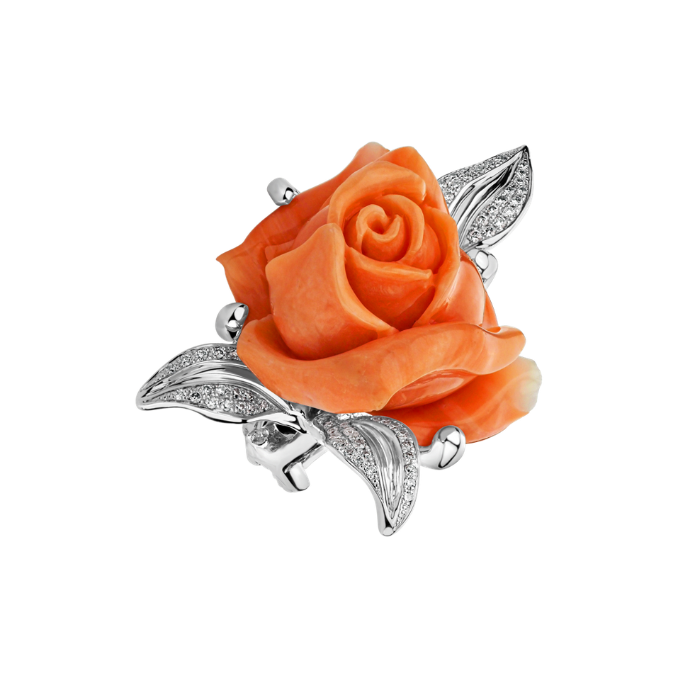 Prsteň s korálom diamantmi Greta