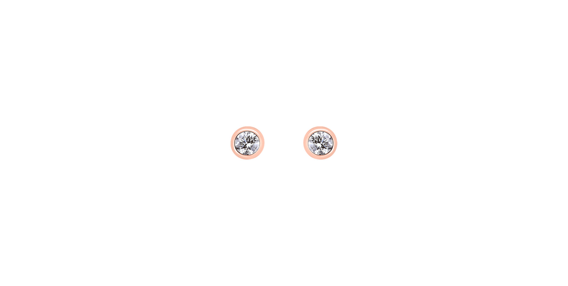 Náušnice s diamantom Shiny Dots