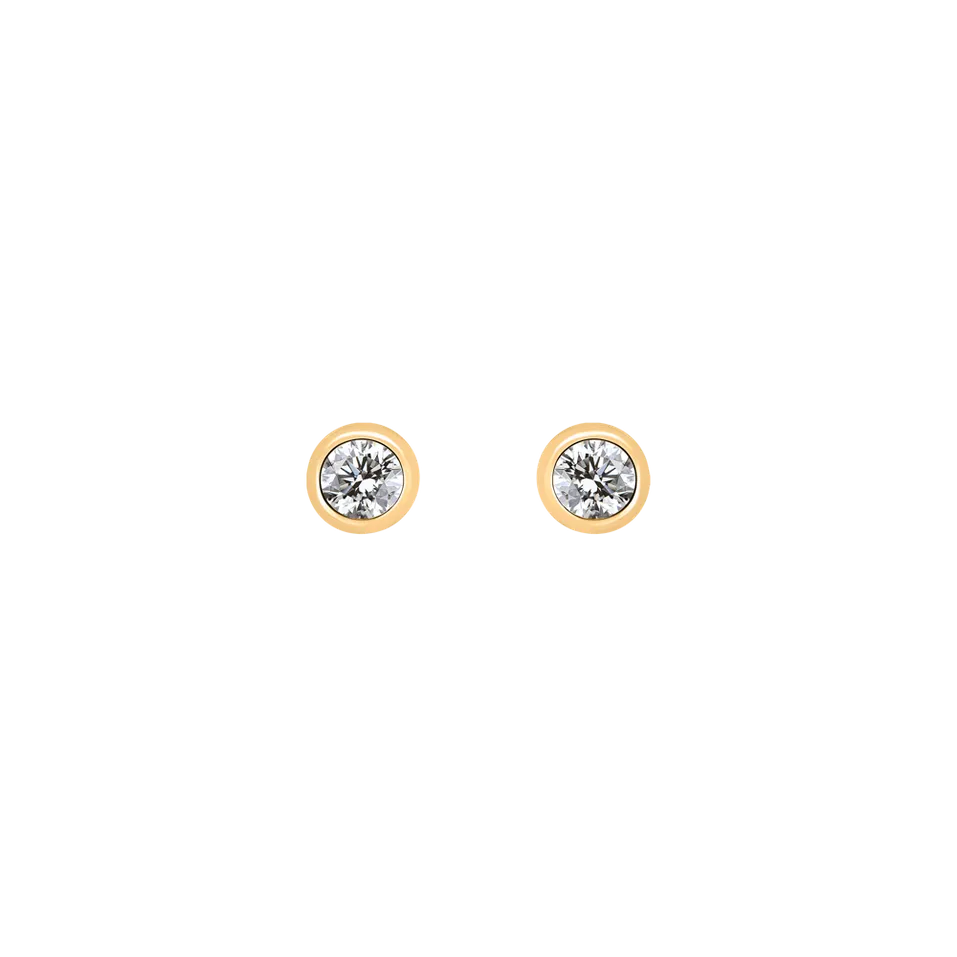 Náušnice s diamantom Shiny Dots