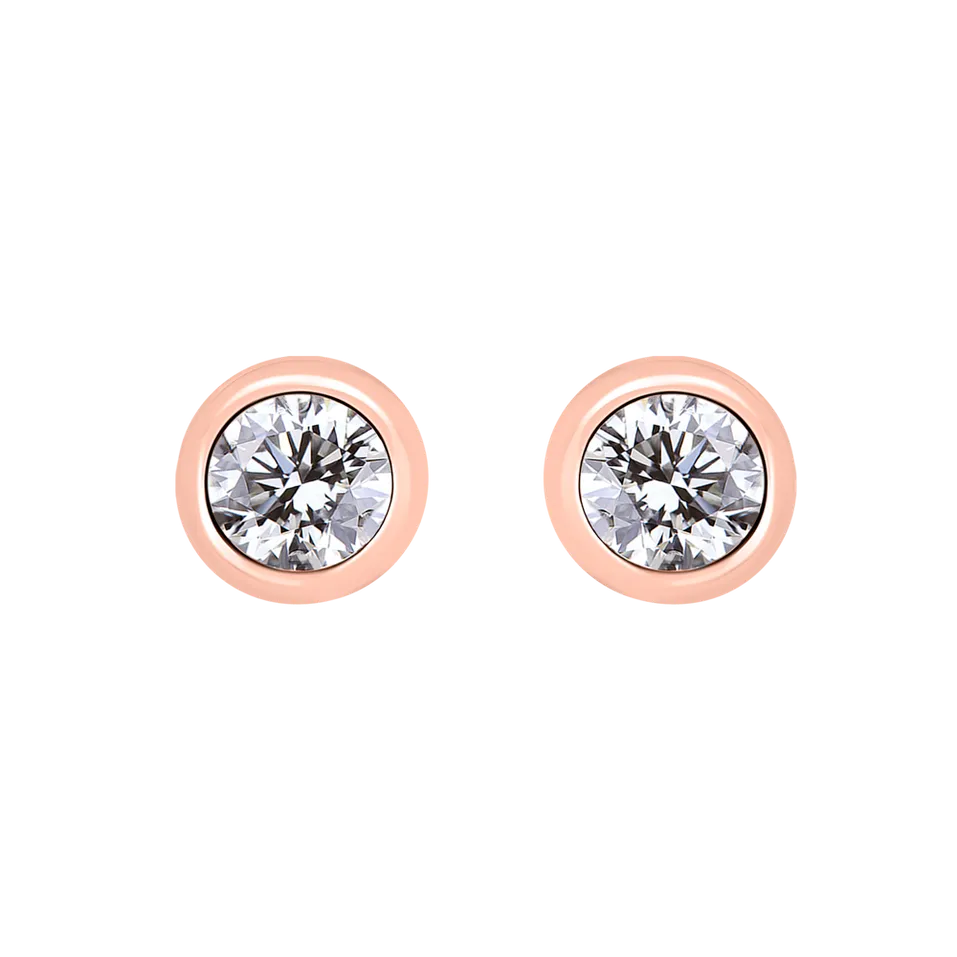 Náušnice s diamantom Shiny Dots