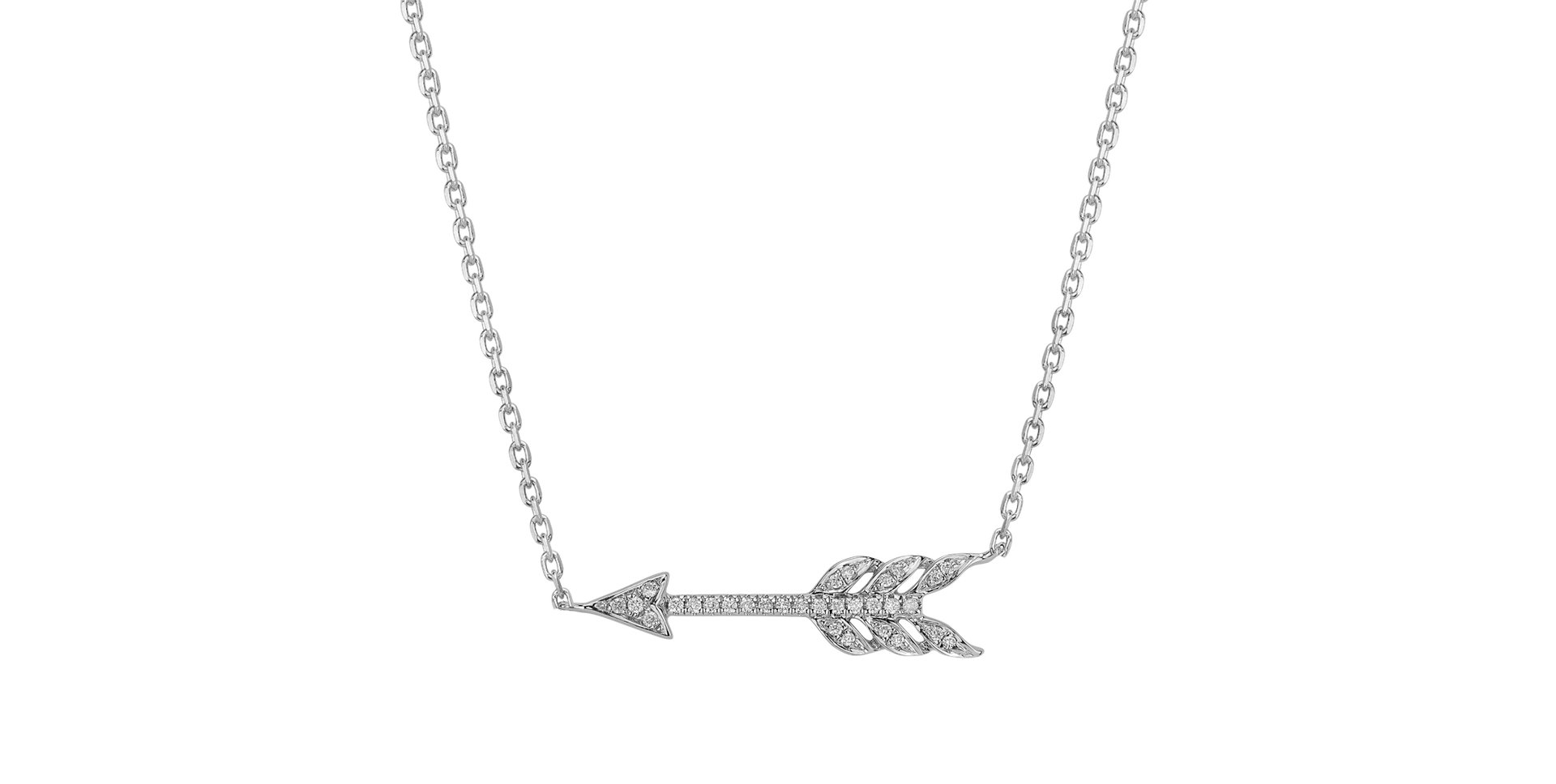Náhrdelník s diamantmi Glittering Arrow