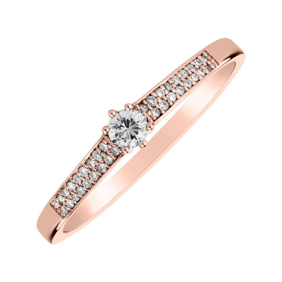 Prsteň s diamantmi Sparkling Romance
