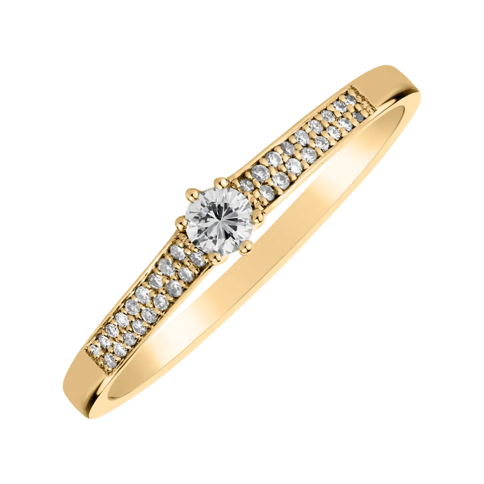 Prsteň s diamantmi Sparkling Romance
