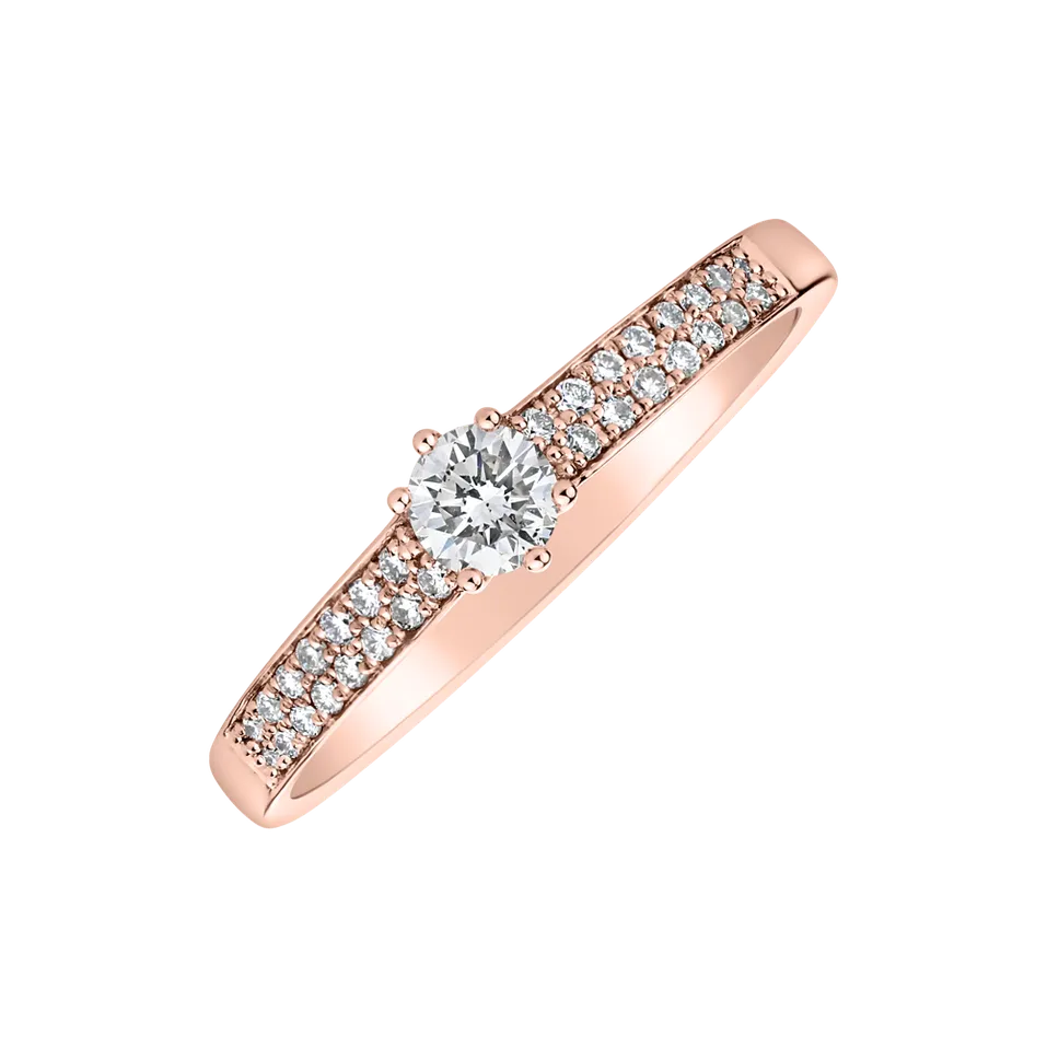 Prsteň s diamantmi Sparkling Romance