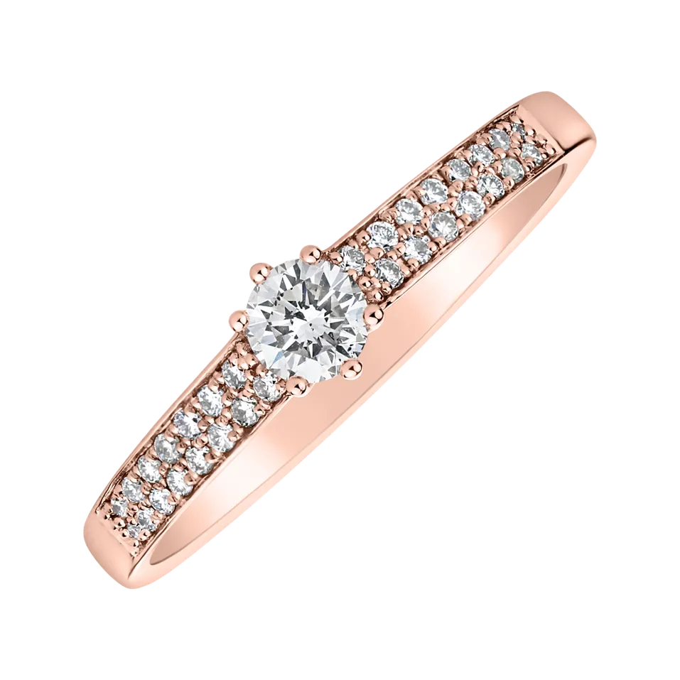 Prsteň s diamantmi Sparkling Romance