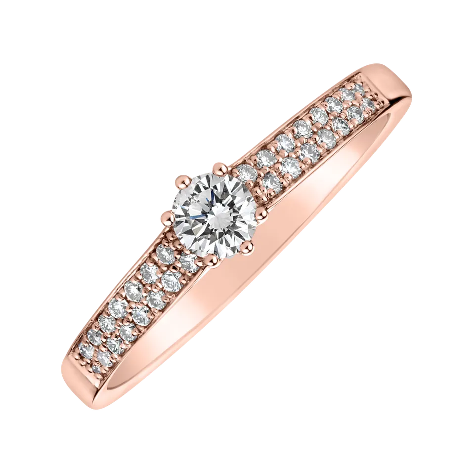 Prsteň s diamantmi Sparkling Romance