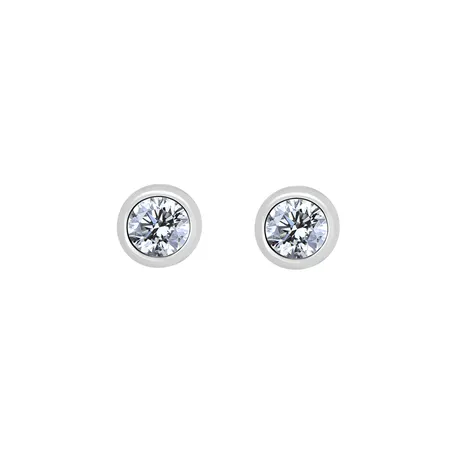 Náušnice s diamantom Shiny Dots