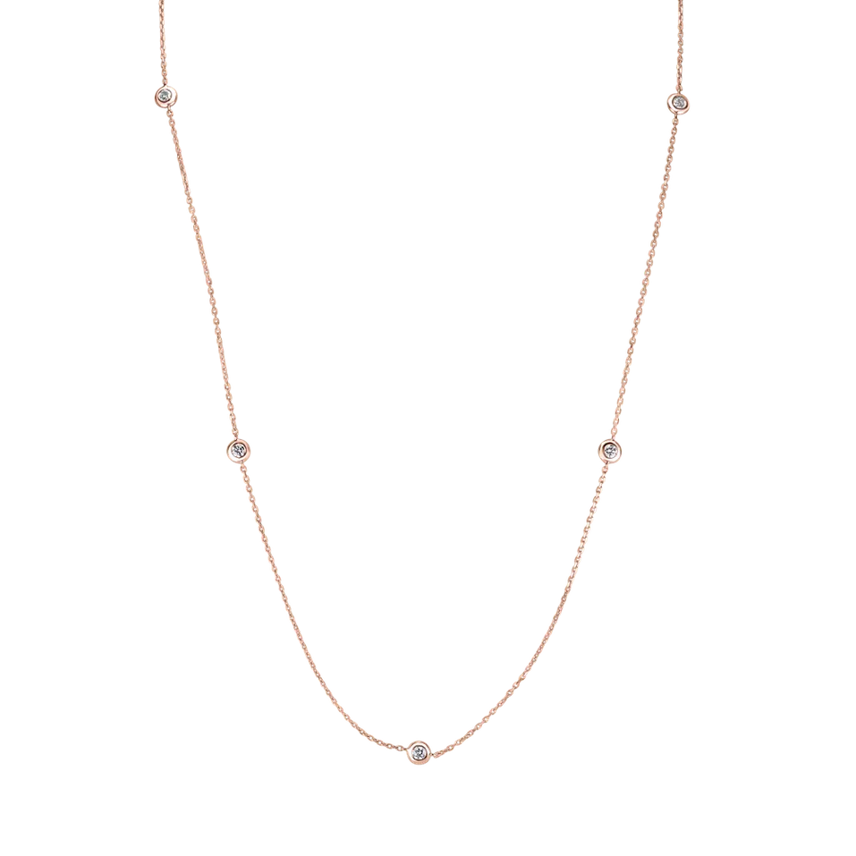 Náhrdelník s diamantmi Sparkling Dots