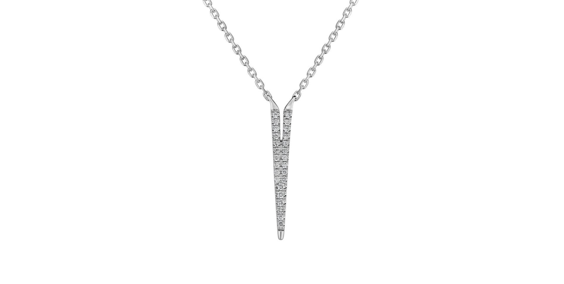 Náhrdelník s diamantmi Broken Glamour