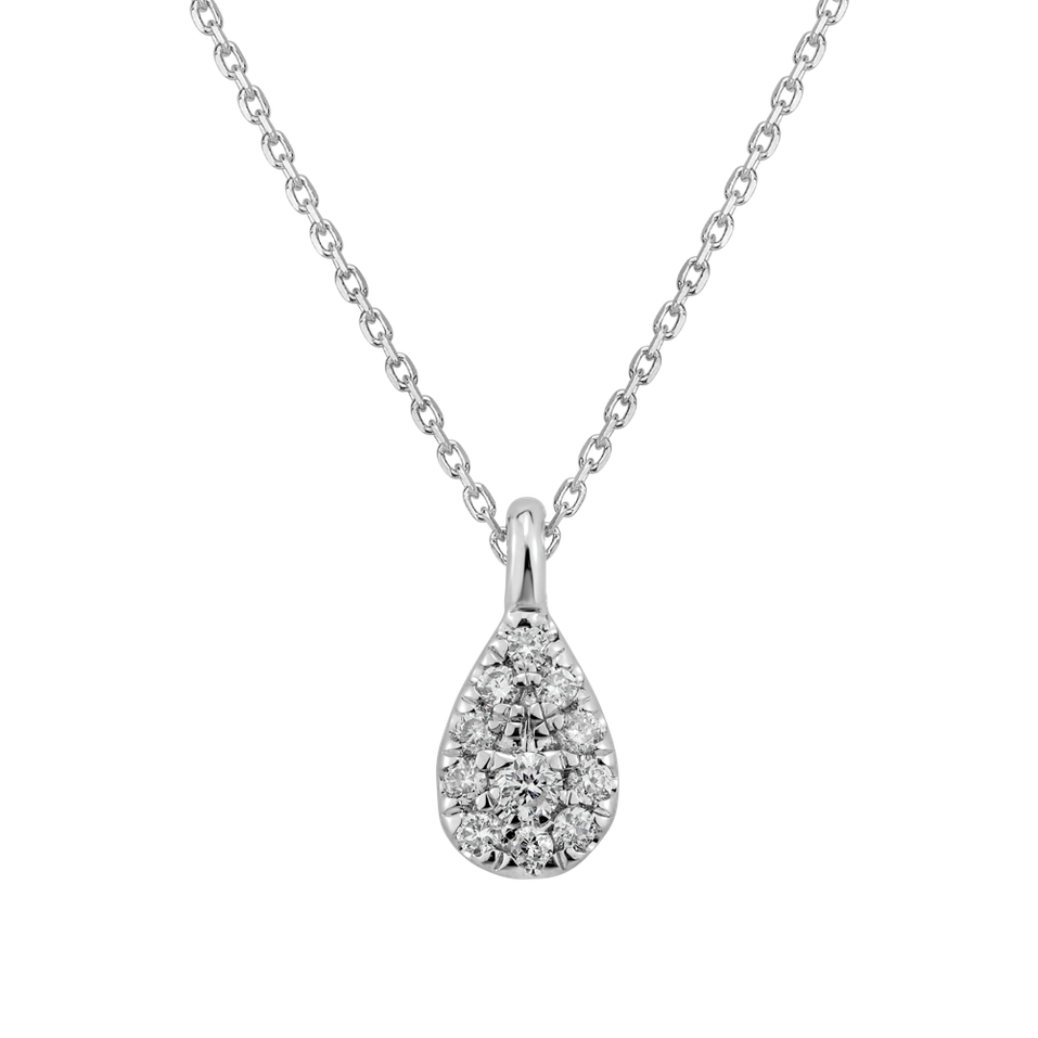 Náhrdelník s diamantmi Diamond Tear