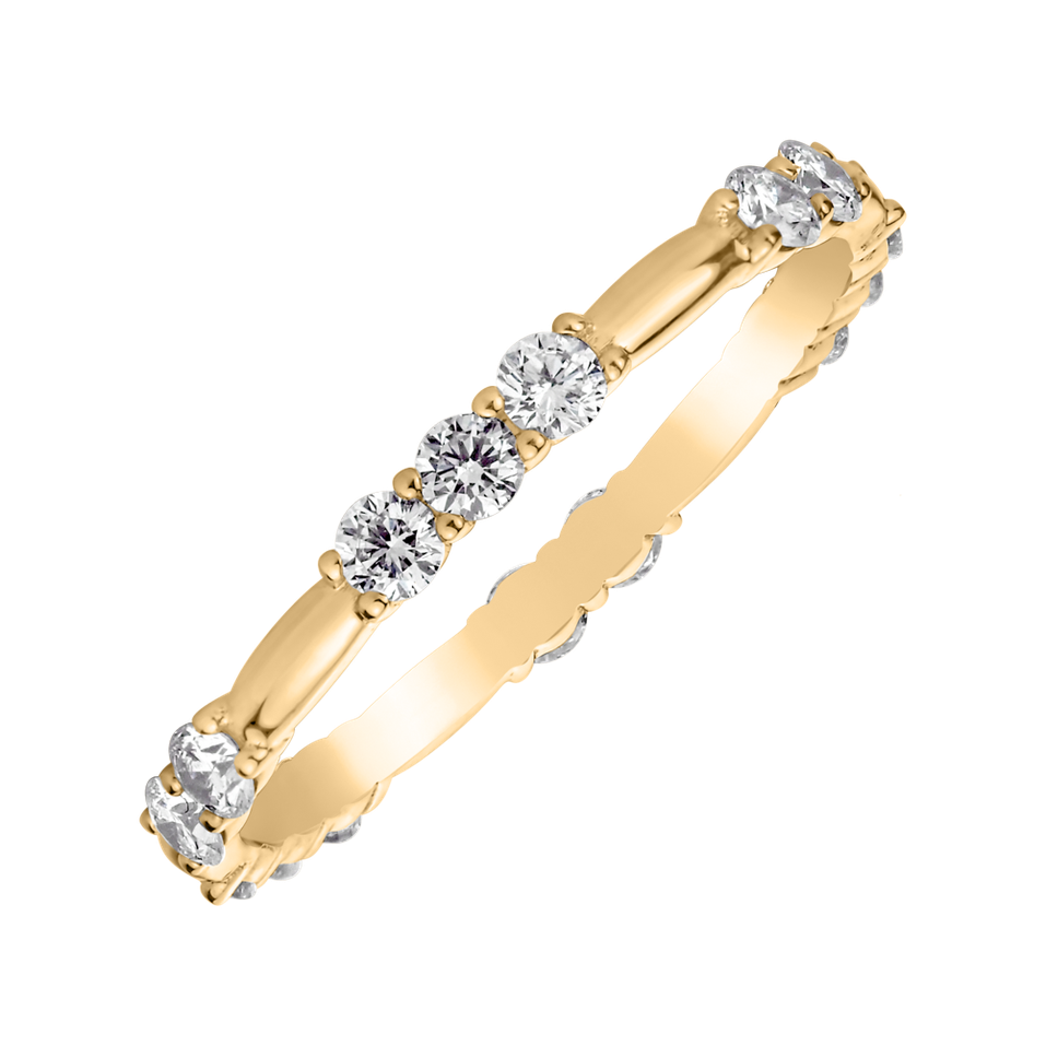 Prsteň s diamantmi Triple Galaxy