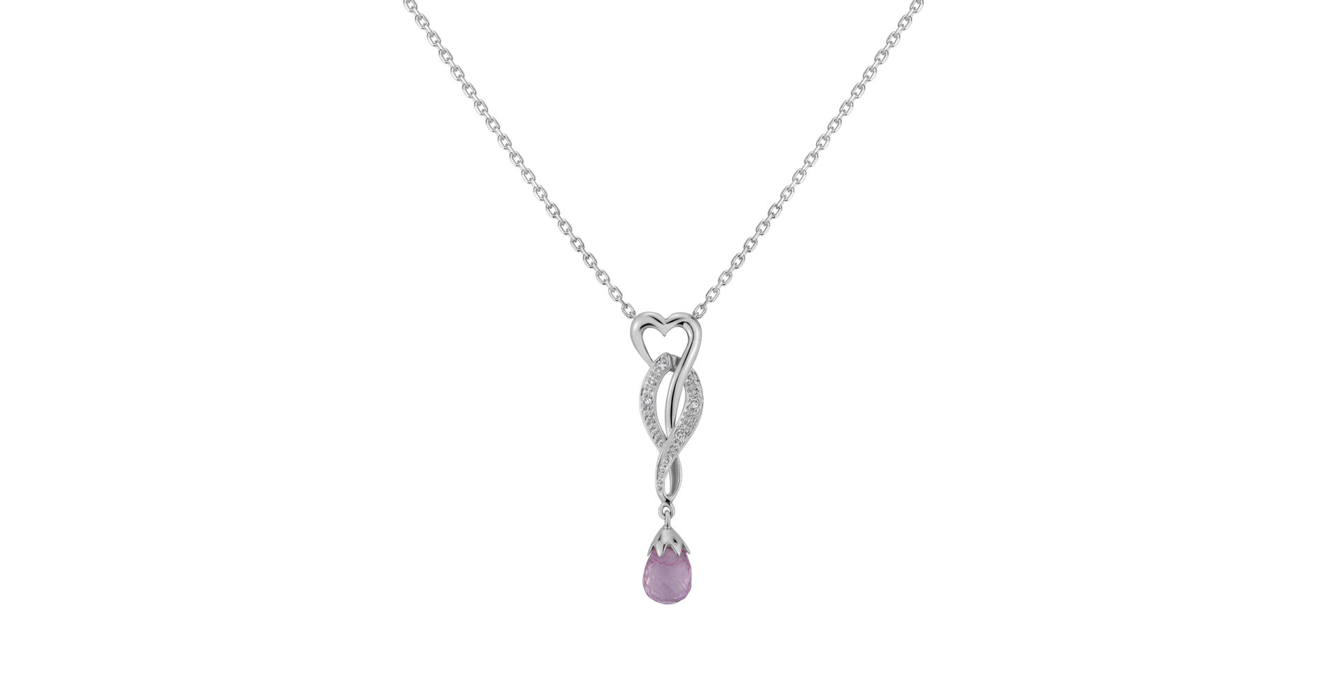 Přívěsok so zafírom a diamantmi Love Fairy