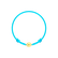 Detský diamantový náramok so šnúrkou Circle Letter E1