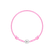 Detský diamantový náramok so šnúrkou Circle Letter K2