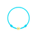 Detský diamantový náramok so šnúrkou Circle Letter W1