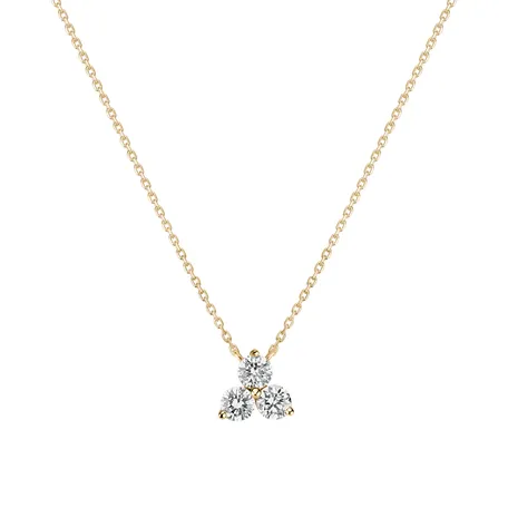 Náhrdelník s diamantmi Sparkling Trefoil