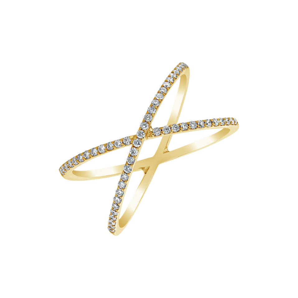 Prsteň s diamantmi Posh Planet